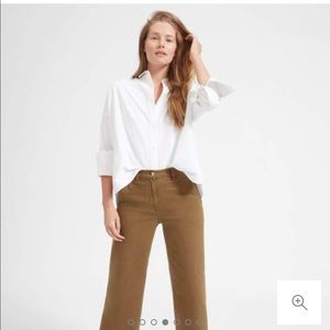 Everlane: wide leg crop pant ochre